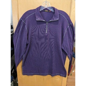 Agave Pullover Thermal 1/4 Zip Mens Medium Long Sleeve Made USA
